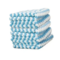 Outlet 5 st Kökshanddukar Rengöringsdukar Dekontamineringstyg Mjuk Blå