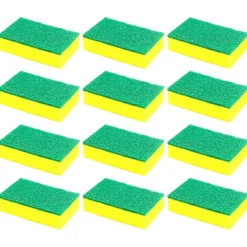 Hot 10 st köksvampar, dubbelsidig exfolierande svamp, mycket absorberande, lätt att torka och återanvändbar