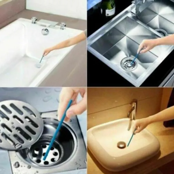 Hot 14 st Köksvask Avloppsrengöringsstavar Dekontaminering Toalett Badkar