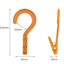 New 6 st Klädnypor Torkklämma GRÖN green