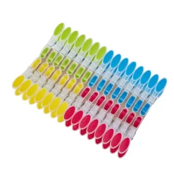 Discount 90 st Klädtorkklämmor, Starka Klädnypor, Vindtåliga Klädnypor, Extra Stora, Halksäkra, Ergonomiska, Mjuka Gummigrepp, 4 Färger | Fyndiq Blue, Orange, Green, Red