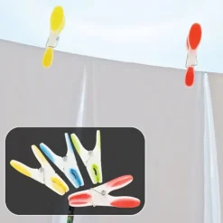 Discount 90 st Klädtorkklämmor, Starka Klädnypor, Vindtåliga Klädnypor, Extra Stora, Halksäkra, Ergonomiska, Mjuka Gummigrepp, 4 Färger | Fyndiq Blue, Orange, Green, Red