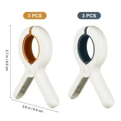 Hot 6 st Klämmor Handduk Strand Kläder Klämmor Stol Klämma Hängande Plaststolar Stora Tvätt Torkpinnar Täcke Klädnypor Poolhållare 6Pcs Blue