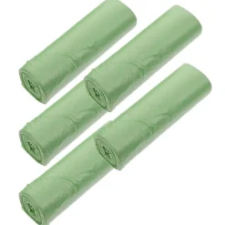 100 st Komposterbara Soppåsar Kompostpåsar Klassificerade Soppåsar Majsstärkelsepåsar för Hem Kökskontor 50X60CM (Ljus