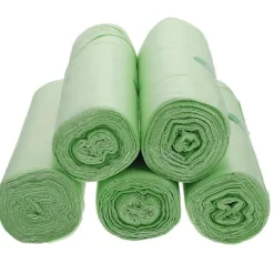 100 st Komposterbara Soppåsar Kompostpåsar Klassificerade Soppåsar Majsstärkelsepåsar för Hem Kökskontor 50X60CM (Ljus