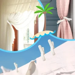 Hot 12 st Kraftiga Tvättklämmor Klädnypor Stolklämmor Handdukshållare Vindtäta Klädnypor för Solstol 3 Färger