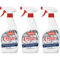 Clearance 3 st Kronljuskrona Rengöring Dropptork Spray Kraftfull Kristallrengöring för Kronljuskrona Icke-randig Glasrengöring Vätska