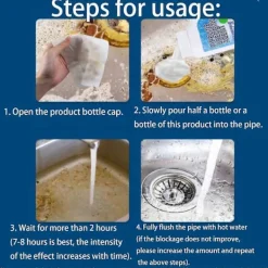 Online 3 st Liapu Kraftfullt Avloppsrensningsmedel, Avloppsrensningsmedel för Kök Toalett