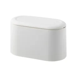 Hot 1 st liten papperskorg med lock, mini papperskorg