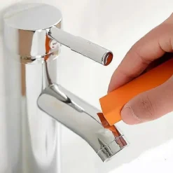 Online 1 st Lätt Kalkborttagare Badrum Glas Rostborttagare Gummi Hushålls Kök Rengöringsverktyg Kök Våg Och Rostborste