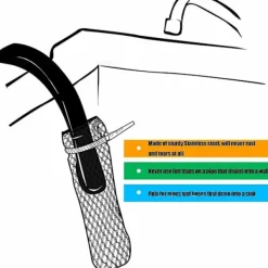 20 st luddfilter tvättmaskin luddfilter fälla tvätt nät tvättmaskin slangfilter med 20 st kabelband 24pcs