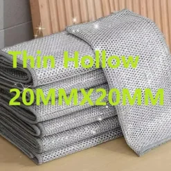 Outlet 50/3 st Magisk Rengöringsduk Enkelsidig Metall Ståltråd Trasor Kök Disk Gryta Disktrasa Handduk Rengöringsverktyg 10pcs Single Layer