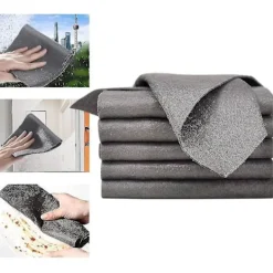 Hot 5 st Magiska Rengöringsdukar, Förtjockade Stora Mikrofiber Glasrengöringsdukar, Magisk Rengöringsduk Utan Ränder