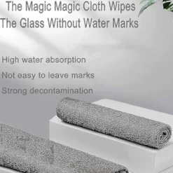 Hot 5 st Magiska Rengöringsdukar, Förtjockade Stora Mikrofiber Glasrengöringsdukar, Magisk Rengöringsduk Utan Ränder