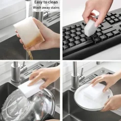 Clearance 20 st magiska suddgummisvampar, extra tjocka magiska rengöringssvampar av melaminskum, magiska rengöringssvampar för kök, bilrengöringsverktyg - 100x70x30mm | Fyndiq