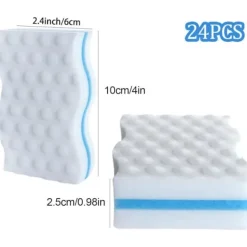 Discount 32 st Magiska Vita Magiska Svampar - Tjocklek 25 mm, rengöring melaminsvamp, magisk suddgummi för pool, vägg, badrum, kök, golv, vägg,