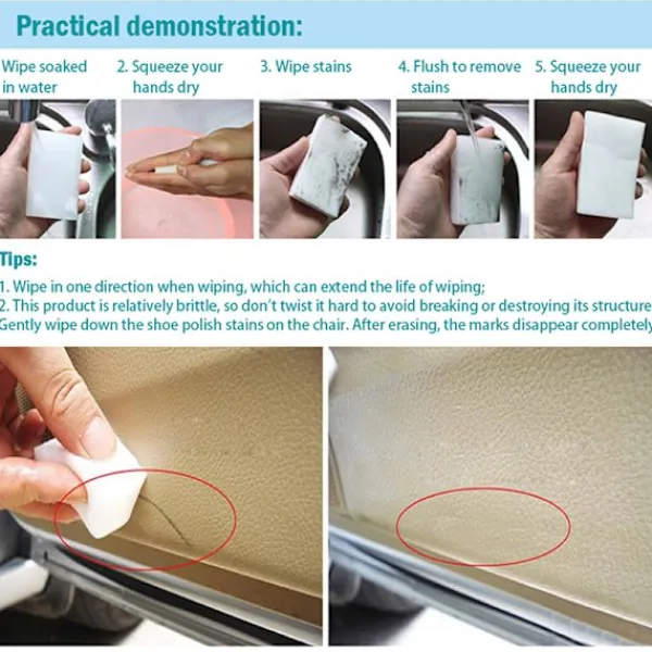 New 20 st Melaminsvamp Magisk Svamptvätt Hemstädare Rengöring