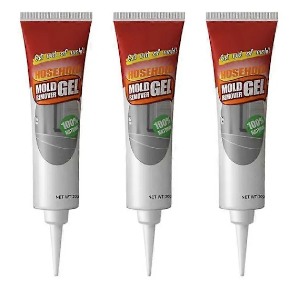 Outlet 3 st Mögelborttagningsgel Mögel Magisk Borttagare Hem Vägg Kakel Glas Lim Rengöring (20g)