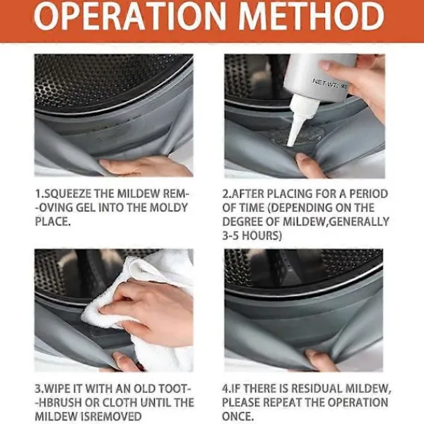 Outlet 3 st Mögelborttagningsgel Mögel Magisk Borttagare Hem Vägg Kakel Glas Lim Rengöring (20g)