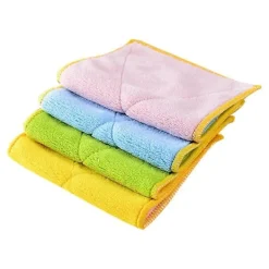 Best 5 st Mikrofiber Disktrasor Multipurpose Rengöringsdukar Dubbelsidiga Superabsorberande Köksdisktrasor (Blandade Färger)