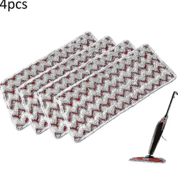 New 4 st Mikrofiber Pad Ersättningar För Vileda Steam Xxl Power Pad Ångmopp