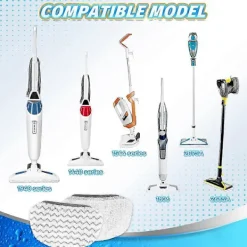 Hot 5 st Mikrofiber Tvättbar Moppdyna, Ersättningsmoppdelar för Kit Ångmopp bs