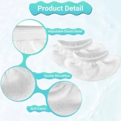 Best 6 st Mikrofiberduk Ångmopp Pad Ersättningsrengöringsdynor för Bissell Spinwave 2039A 2124 Ångmopp Lätt att använda