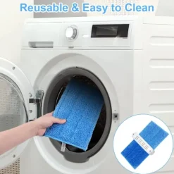 Hot 3 st Mikrofibermoppdynor (blå), ersättningsmikrofibermopp,