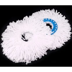 Discount 4 st mikrofibermopphuvuden, ersättningsrunda mopphuvuden 360 graders rotation för golvrengöring (diameter 16 cm)