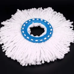 Discount 4 st mikrofibermopphuvuden, ersättningsrunda mopphuvuden 360 graders rotation för golvrengöring (diameter 16 cm)