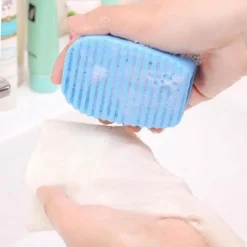 Sale 1 st Mini Handhållen Silikon Tvättbräda Tvättborste Silikon Tvättbräda Tvättbräda Bärbar Skjortor Rengöring Tvätt