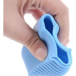 1 st Mini Handhållen Silikon Tvättbräda Tvättborste Silikon Tvättbräda Bärbar Skjortor Rengöring Tvätt