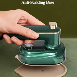 Discount 1 st Mini Ångstrykjärn - Bärbar Strykjärnsmaskin 20s Snabb Uppvärmning Keramisk Strykyta, Våtstrykning för Hemmet och Resor