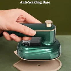 Best 1 st Mini Ångstrykjärn - Portabel Strykmaskin 20s Snabb Uppvärmning Keramisk Sula, Våtstrykning för Hem och Resa