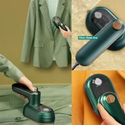 Best 1 st Mini Ångstrykjärn - Portabel Strykmaskin 20s Snabb Uppvärmning Keramisk Sula, Våtstrykning för Hem och Resa