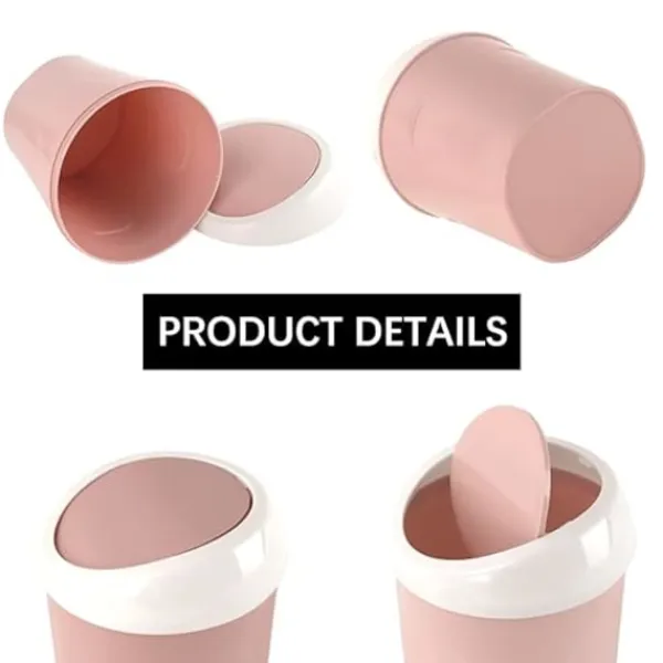 New 3 st Mini plastskräpbehållare, liten skrivbordsbehållare