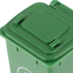 New 2 st Mini Soptunna Modell Dockhus Avfallsbehållare Miniatyr Sortering Soptunna Modell