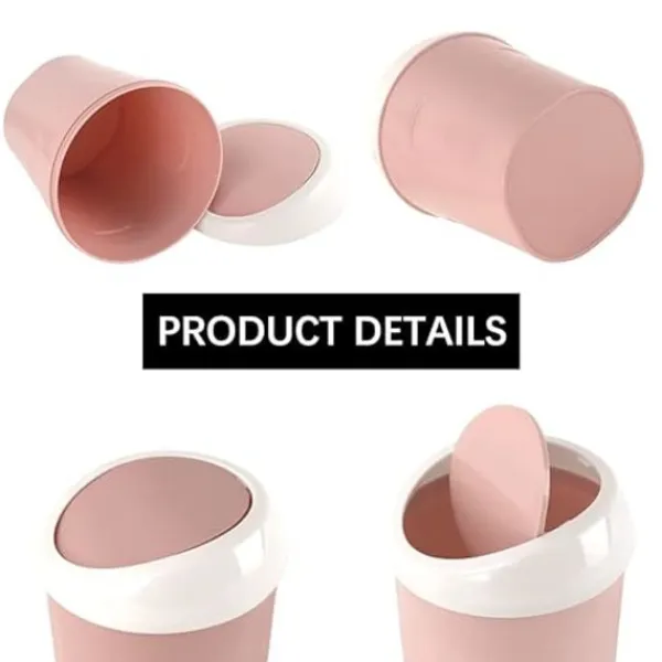 Hot 3 st Mini soptunnor i plast, liten skrivbordstunna