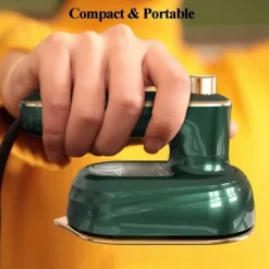 Sale 1 st Mini Steam Iron - Portable Ironing Machine 20s Quick Heating Ceramic Soleplate, Wet Ironing for Home and Travel