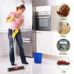 Sale 6 st Mopp Ersättningsdynor, Mikrofiber Spraymoppdynor för Spraymoppar, 42*14cm (Grön)