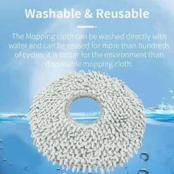Clearance 4 st Moppdukar kompatibla med Ecovacs Deebot X2 / X2 Omni / X2 Pro / DEX86 Reservdelar Tillbehör