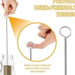 Discount 7 st Mässingsborstar för Rör, Flaskborstar, Stålborstar Kompatibla med Rengöring, Rörrengöringsborste Gold