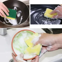 Sale 20 st Multifunktionella Dubbelsidiga Svamp Skurplattor - Diskmaskin