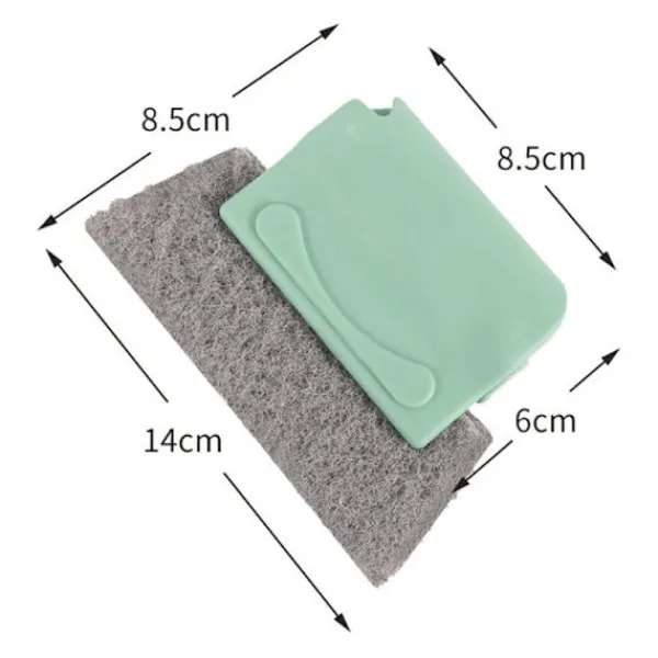 Discount 4 st multifunktionella spårborstar fönster spår rengöringsborste för dörrfönster glidbanor badrumsfönster spår (beige)