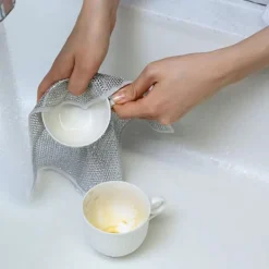 Outlet 10 st multifunktionella tråddisktrasor för vått och torrt, gjutjärnsrengörare disktrasor, 100% nya