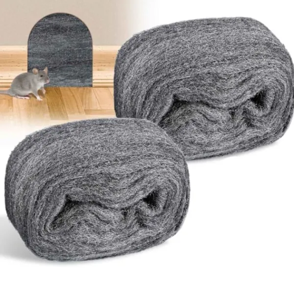 4 st Mus Stålull, 0000 Fin Stålull för Kontroll av Musull för Tätning