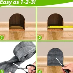 4 st Mus Stålull, 0000 Fin Stålull för Kontroll av Musull för Tätning