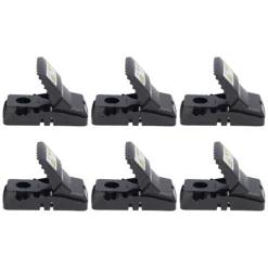 Discount 6 st musfällor Plastmaterial Hög känslighet beröringsfri design Säker Återanvändbar råttfångare