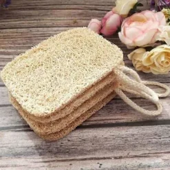 Clearance 6 st Naturlig Loofah Luffa Svamp Diskborste Skrubber Köksredskap Rengörare Disk Loofah