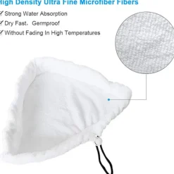 Outlet 8 st Ångmopp Ersättningsdukar, Tvättsbara Mikrofiber Ångmopp